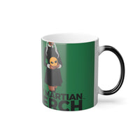 BuyMartianHome Abstract Alien Buy Martian Merch™ Color Morphing Mug, 11oz (TheBlogFAZ.com Green Sunrise)