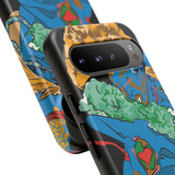 Indigenous Blue Google Pixel Tough Cases – Artistic Protective Covers | Fits Pixel 3 to Pixel 9 Pro | Licensed Design by Quuban Quinterro™