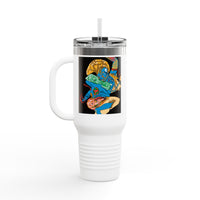 Indigenous Blue Limited Edition 40oz Tumbler – Hand-Signed Stainless Steel Mug with Certificate of Authenticity | Double-Wall Insulated, Cupholder Friendly, Only 100 Made