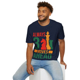 Your Fave Travel Tee | 3 Moves Ahead Chess T-Shirt | Various Unisex Shirt Colors | Sizes Up to 3X