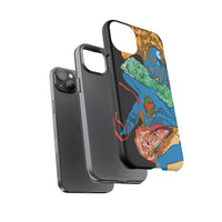 Indigenous Blue iPhone Tough Cases – Artistic Protective Covers | Fits iPhone 8 to iPhone 16 Pro Max | Licensed Design by Quuban Quinterro™