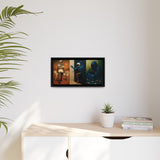 54 Mondays™ Project | Out Sight Out of Mind Out of Love – Beverly Hills Edition | Cosmic Noir Triptych | Limited Gold Max Fuega™ Signature | FSC-Certified Framed Matte Canvas