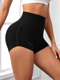 @TheSaucyMartian | Scrunch Butt Lifting Shorts for Women – High-Waisted Seamless Yoga Biker Shorts | Tummy Control Gym Wear