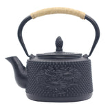 @BuyMartianHome | 30 oz Cast Iron Tetsubin Teapot | Japanese Style Hand-Painted Tea Kettle for Loose Leaf Tea | Traditional Iron Tea Pot | For Tea Lovers
