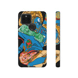 Indigenous Blue Google Pixel Tough Cases – Artistic Protective Covers | Fits Pixel 3 to Pixel 9 Pro | Licensed Design by Quuban Quinterro™