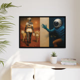 54 Mondays™ Project | Out of Orbit Out of Reach – Beverly Hills Edition | Cosmic Noir Wall Art | Limited Gold Max Fuega™ Signature | FSC-Certified Framed Matte Canvas