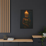 54 Mondays™ Project | Masked & Burned – Beverly Hills Edition | Cosmic Noir Wall Art | Limited Gold Max Fuega™ Signature | FSC-Certified Framed Matte Canvas