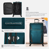 Your Fave Travel Merch | U.S. Traveler Rio 2-Piece Expandable Softside Luggage Set - Durable Travel Companion