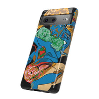 Indigenous Blue Google Pixel Tough Cases – Artistic Protective Covers | Fits Pixel 3 to Pixel 9 Pro | Licensed Design by Quuban Quinterro™