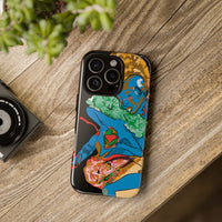 Indigenous Blue iPhone Tough Cases – Artistic Protective Covers | Fits iPhone 8 to iPhone 16 Pro Max | Licensed Design by Quuban Quinterro™