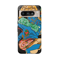 Indigenous Blue Google Pixel Tough Cases – Artistic Protective Covers | Fits Pixel 3 to Pixel 9 Pro | Licensed Design by Quuban Quinterro™