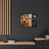 54 Mondays™ Project | Out of Orbit Out of Reach – Beverly Hills Edition | Cosmic Noir Wall Art | Limited Gold Max Fuega™ Signature | FSC-Certified Framed Matte Canvas