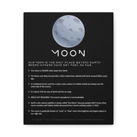 Buy Martian Merch ™ | Space City HTX MJM | Moon Facts 8x10 Premium Gallery Wrap