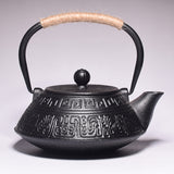 @BuyMartianHome | 30 oz Cast Iron Tetsubin Teapot | Japanese Style Hand-Painted Tea Kettle for Loose Leaf Tea | Traditional Iron Tea Pot | For Tea Lovers
