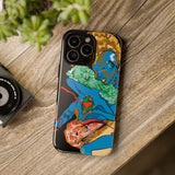Indigenous Blue iPhone Tough Cases – Artistic Protective Covers | Fits iPhone 8 to iPhone 16 Pro Max | Licensed Design by Quuban Quinterro™