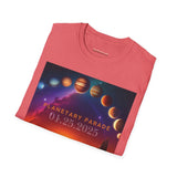 54 Mondays Project™ | @MaxGardenGalax | @BuyMartianHome Planetary Parade 01.25.25 Unisex Softstyle T-Shirt