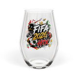 FIFA 2026 HTX Stemless Wine Glass — Soccer Tournament Fan Glass (11.75 oz)