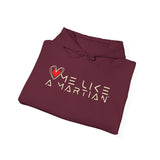 Love Me Like a Martian™ Hoodie – Unisex Heavy Blend Graphic Sweatshirt | Logic & Love Collection