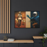 54 Mondays™ Project | Out of Orbit Out of Reach – Beverly Hills Edition | Cosmic Noir Wall Art | Limited Gold Max Fuega™ Signature | FSC-Certified Framed Matte Canvas