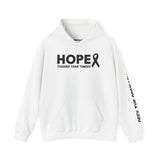 Hope Tougher Than Tumors™ Hoodie – Inspirational Cancer Awareness Sweatshirt | Gift for Survivors, Fighters & Supporters | Unisex Fit