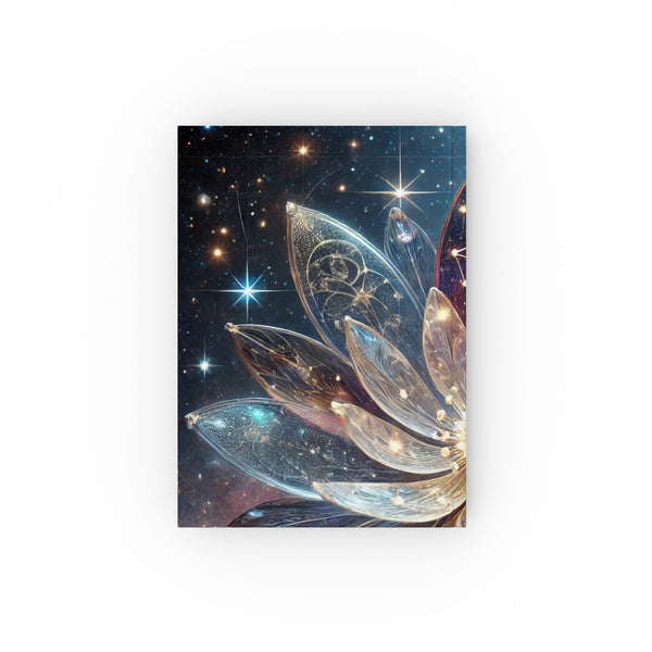 54 Mondays Project™ | @MaxGardenGalax | Cosmic Bloom Celestial Flower Hard Backed Journal | Inspiration for Dreamers (Blank) | Stars 001