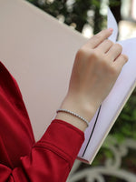 @BuyMartianJewelry | Starlight Mosan-Style Diamond Bracelet – S925 Sterling Silver Tennis Bracelet | Luxury Fashion Jewelry