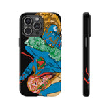 Indigenous Blue iPhone Tough Cases – Artistic Protective Covers | Fits iPhone 8 to iPhone 16 Pro Max | Licensed Design by Quuban Quinterro™