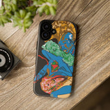 Indigenous Blue iPhone Tough Cases – Artistic Protective Covers | Fits iPhone 8 to iPhone 16 Pro Max | Licensed Design by Quuban Quinterro™