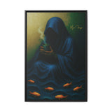 54 Mondays™ Project | Keeper of the Tide – Beverly Hills Edition | Stormtide Serpentine Cosmic Noir Wall Art | Limited Gold Max Fuega™ Signature | FSC-Certified Framed Matte Canvas