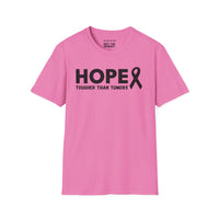 Hope & Strength Pink Ribbon T-Shirt – Breast Cancer Awareness Tee | Unisex Softstyle Shirt for Survivors, Fighters, and Supporters