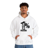 1% Better Everyday™ Limited Edition Ice White Sports Hoodie  | Sizes Up To 5X