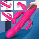 The Saucy Martian ™ |  3 in 1 Dildo Rabbit G Spot Vibrator | 7 Thrusting +10 Vibrations | Vaginal & Anal Stimulator