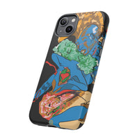Indigenous Blue iPhone Tough Cases – Artistic Protective Covers | Fits iPhone 8 to iPhone 16 Pro Max | Licensed Design by Quuban Quinterro™