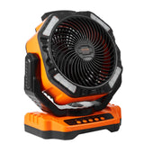 Portable Fan Rechargeable 13 Inch, Battery Powered Fan With LED Lantern, 4 Speeds Adjustable