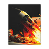 Buy Martian Merch ™ | Space City HTX MJM | Mars (Steampunk Rocket) Premium Gallery Wrap (Various Sizes)