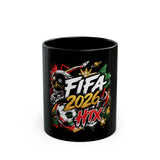 FIFA 2026 HTX Black Coffee Mug – Soccer World Cup Fan Gift (11oz/15oz)