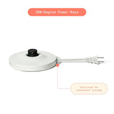 White 360-degree power base with cord wrap on a white background