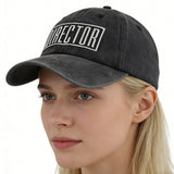 2pcs Director Filmmaker Hats For Women and Men, Adjustable Embroidered Wash Cotton Baseball Cap