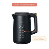 Elevate Your Tea Time | Drew Barrymore's Chic Beautiful Black Sesame Programmable 1.7-Liter Electric Kettle | Touch-Activated