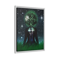 The One With the Mother | Framed 18x24 Canvas | Divine Feminine Cosmic Art for Earth Signs : Taurus, Virgo, Capricorn | (FSC-Certified Wood) | International Shipping Available