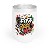 FIFA 2026 HTX | Chill Wine Tumbler – Insulated 12oz Stainless Steel Stemless Wine Cup
