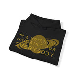 54 Mondays ™ Project | I'm A Homebody Who Ain't For Everybody ™ Unisex Hooded Sweatshirt | Sizes Up To 5X Gold