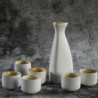 For Wine Lovers | @BuyMartianHome Ancient Style Japanese Ceramic Sake Set | Traditional Single-Cup Spirits Set