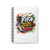 FIFA 2026 HTX Graphic Spiral Notebook — Soccer Fan Journal