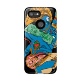 Indigenous Blue Google Pixel Tough Cases – Artistic Protective Covers | Fits Pixel 3 to Pixel 9 Pro | Licensed Design by Quuban Quinterro™