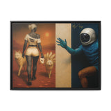 54 Mondays™ Project | Out of Orbit Out of Reach – Beverly Hills Edition | Cosmic Noir Wall Art | Limited Gold Max Fuega™ Signature | FSC-Certified Framed Matte Canvas