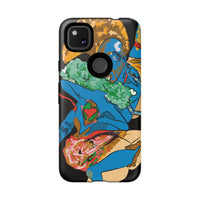 Indigenous Blue Google Pixel Tough Cases – Artistic Protective Covers | Fits Pixel 3 to Pixel 9 Pro | Licensed Design by Quuban Quinterro™