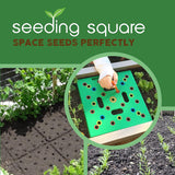 Max Garden Galax ™ | Efficient Gardening Tool | Seeding Square for Precise Seed and Plant Spacing | Planting Board Template