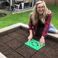 Max Garden Galax ™ | Efficient Gardening Tool | Seeding Square for Precise Seed and Plant Spacing | Planting Board Template