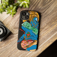 Indigenous Blue iPhone Tough Cases – Artistic Protective Covers | Fits iPhone 8 to iPhone 16 Pro Max | Licensed Design by Quuban Quinterro™